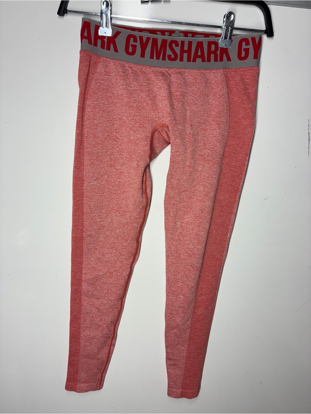 Gymshark Women’s Coral Red Flex Low-Rise Leggings, size Small